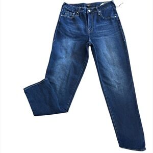 True Religion Women's Sarah Denim High-Rise Straight Blue Jeans Size 30